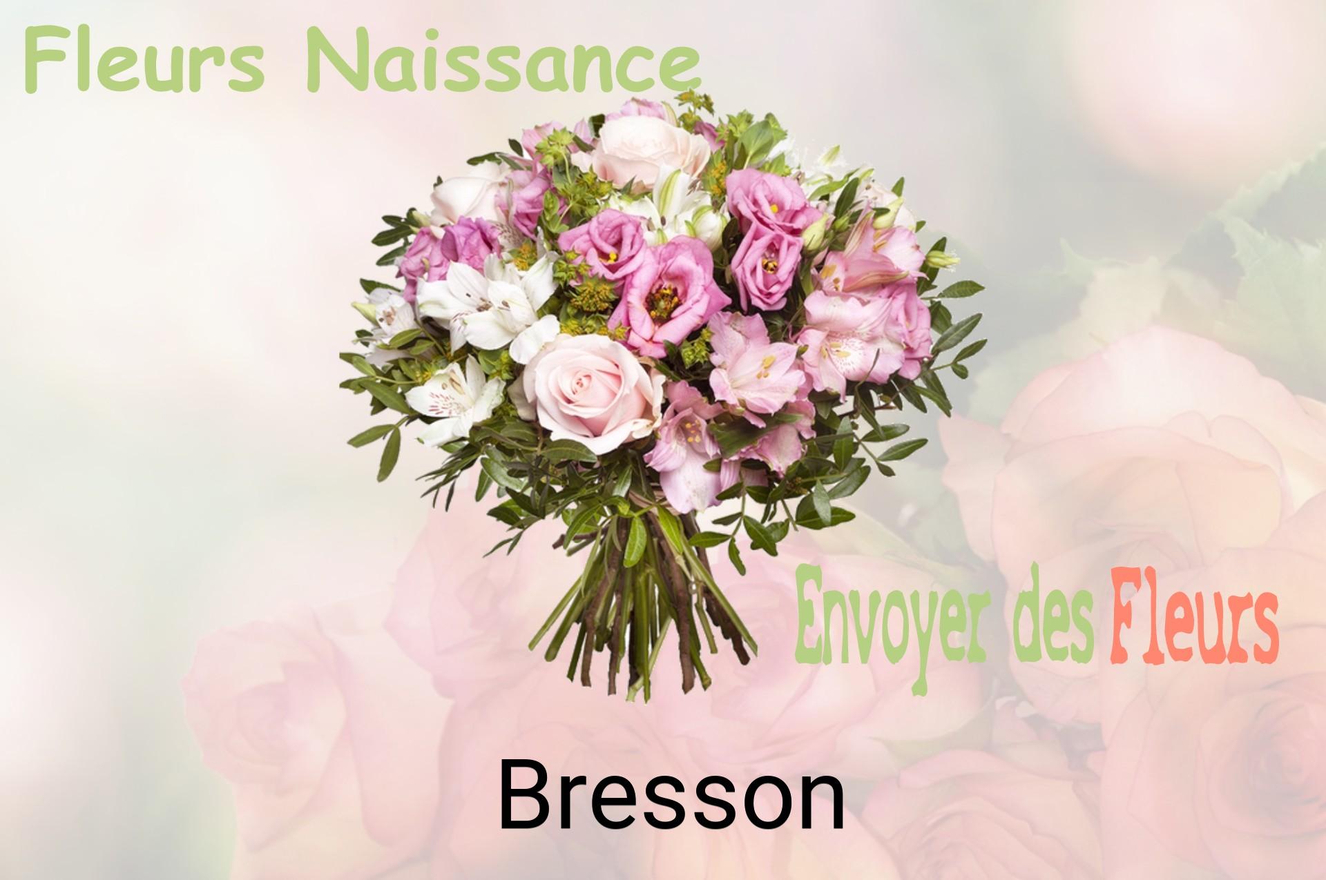 Bouquet de fleurs de naissance livré à Bresson